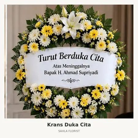 Krans Bunga Duka Pringsewu