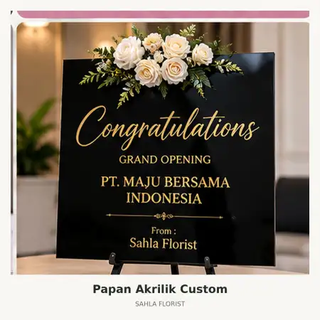 Papan Bunga Akrilik Pringsewu